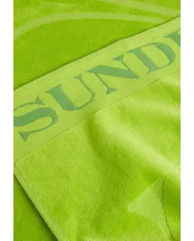 SUNDEK TELO MARE LOGO VERDE FLUO