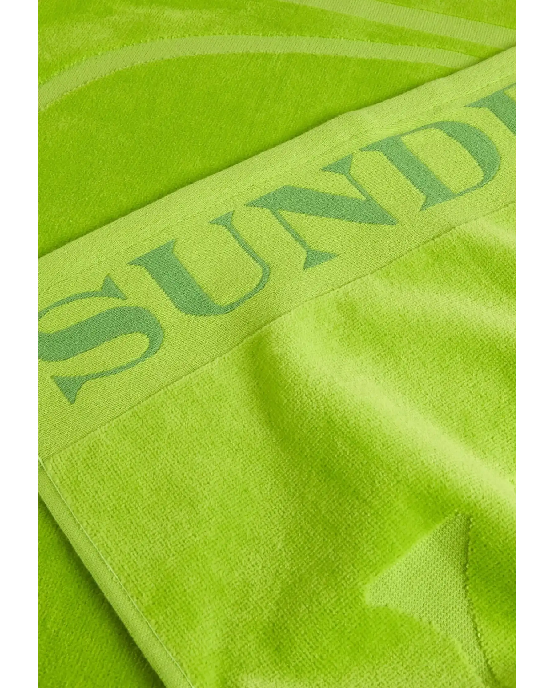 SUNDEK TELO MARE LOGO VERDE FLUO