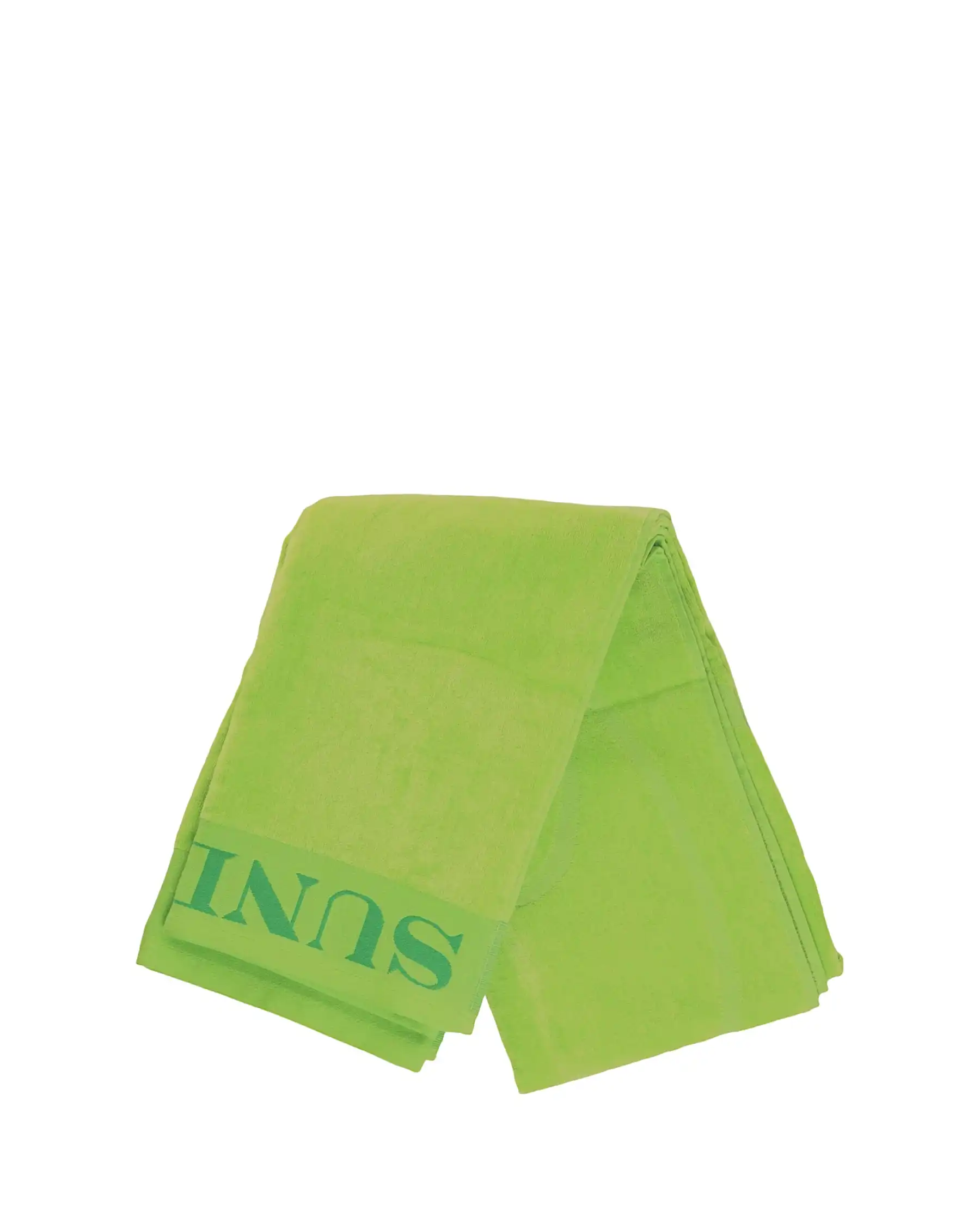 SUNDEK TELO MARE LOGO VERDE FLUO