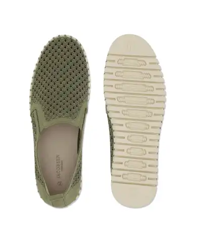 ILSE JACOBSEN MOCASSINI TULIP VERDE MILITARE