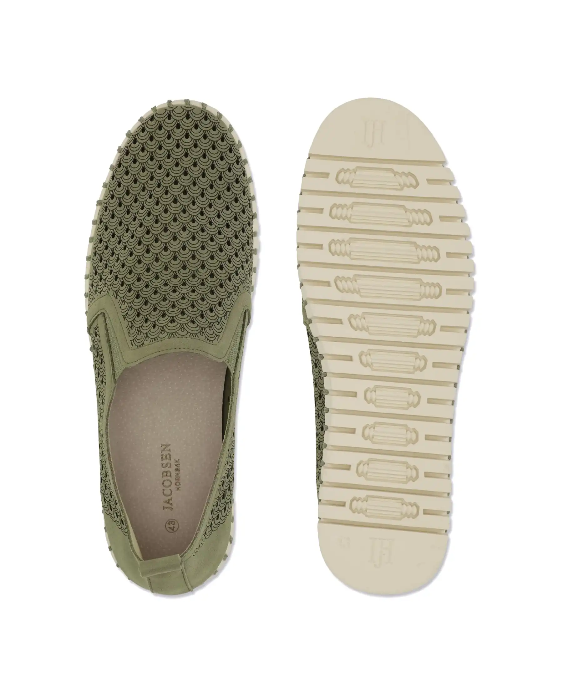 ILSE JACOBSEN MOCASSINI TULIP VERDE MILITARE