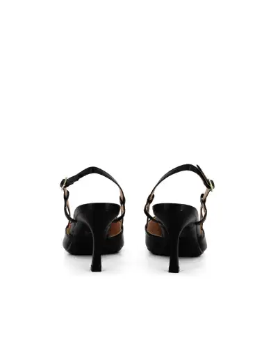 CLAUD•V SLING BACK NERO