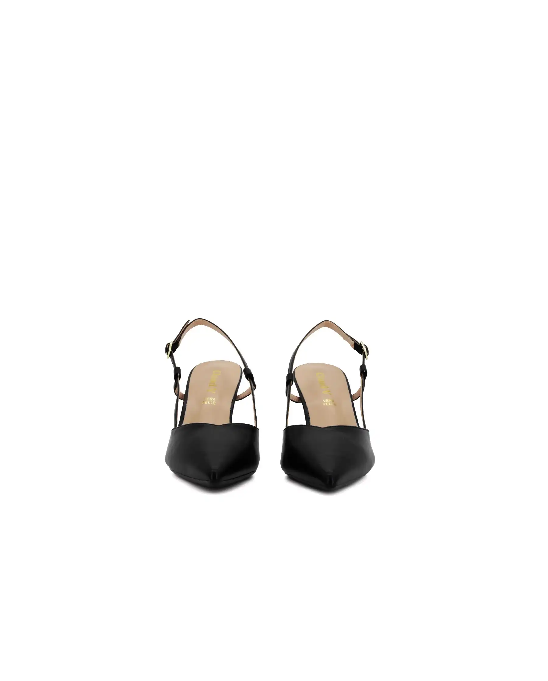 CLAUD•V SLING BACK NERO