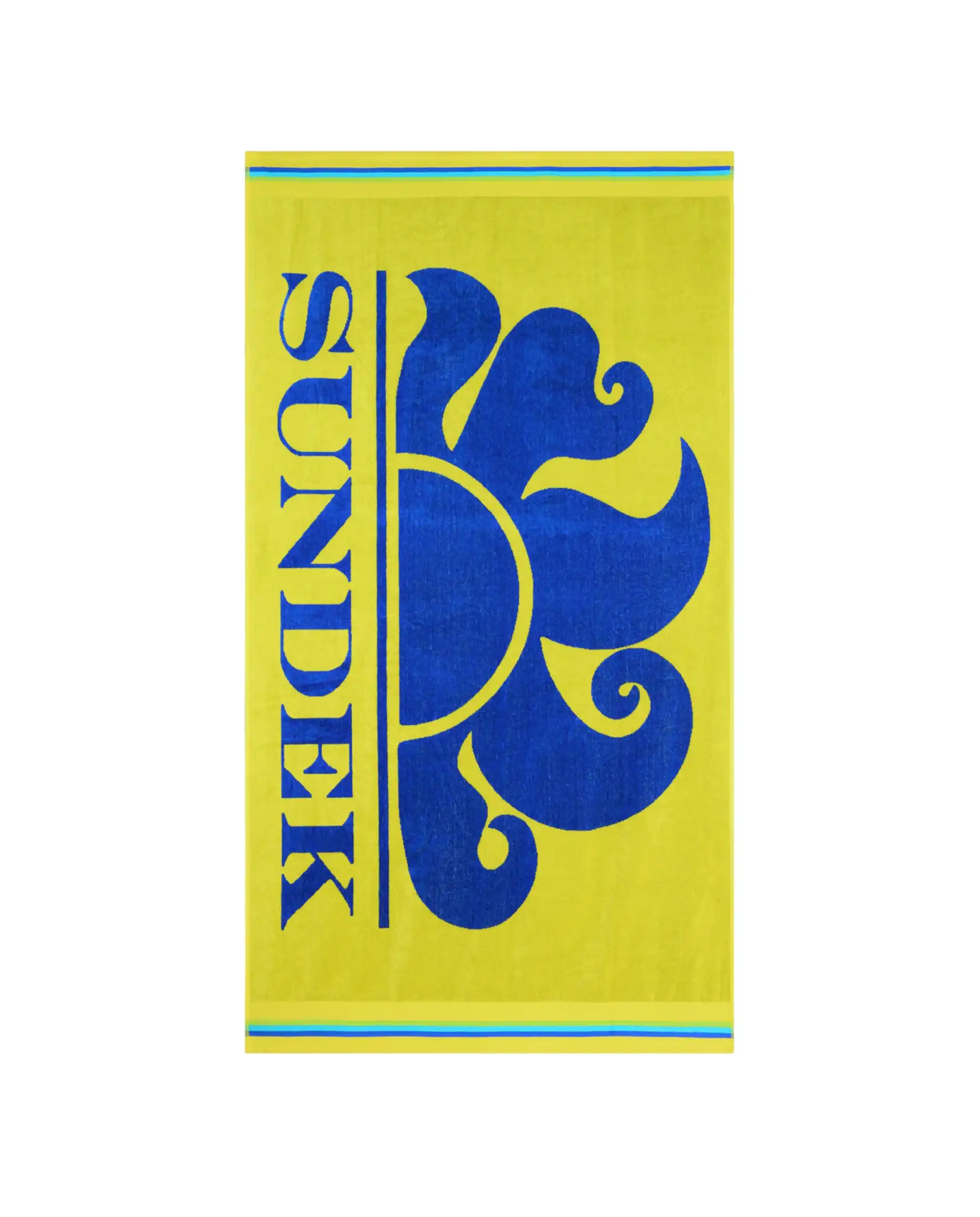 SUNDEK TELO MARE CLASSIC LOGO GIALLO
