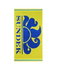 SUNDEK TELO MARE CLASSIC LOGO GIALLO