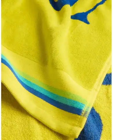SUNDEK TELO MARE CLASSIC LOGO GIALLO