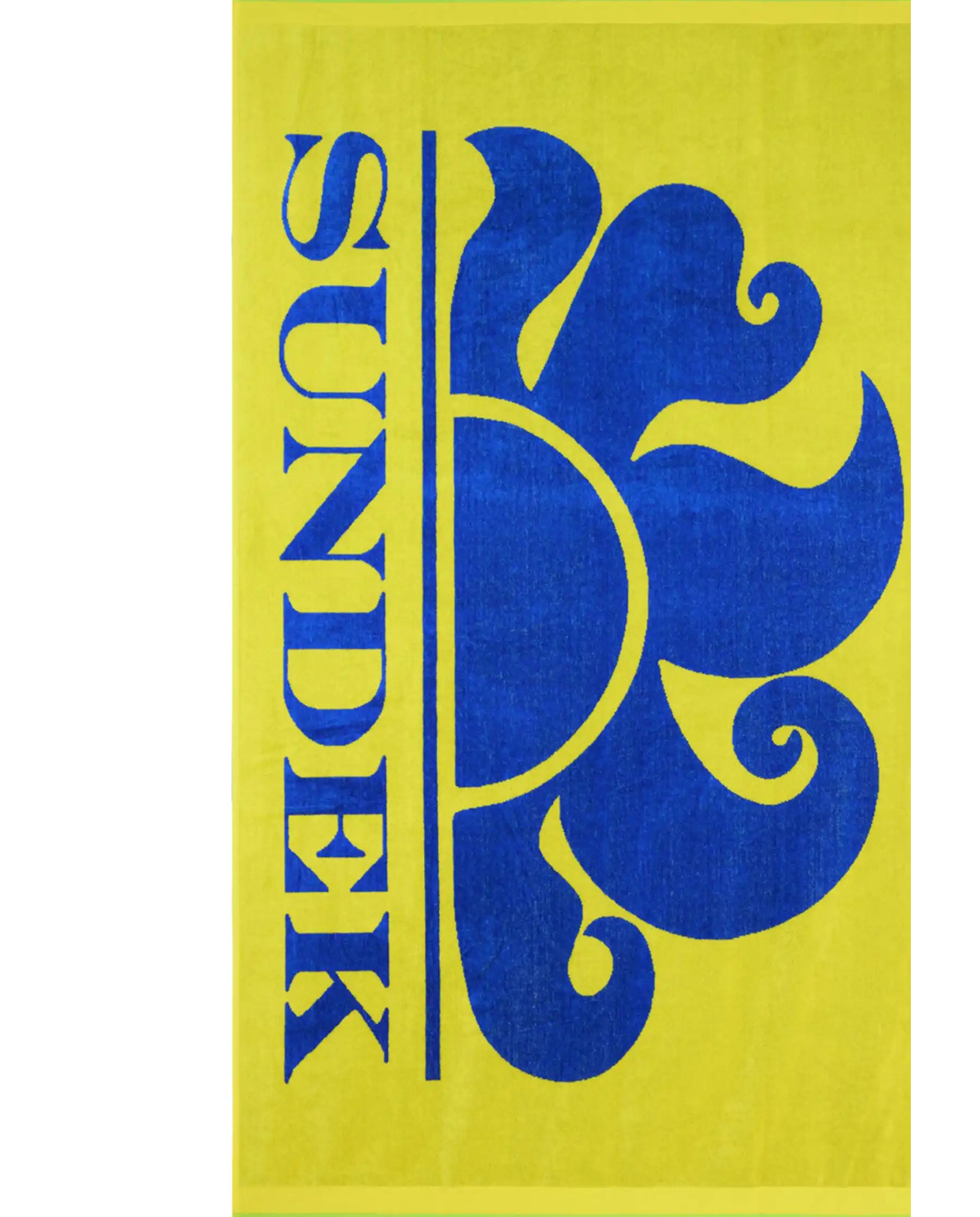 SUNDEK TELO MARE CLASSIC LOGO GIALLO