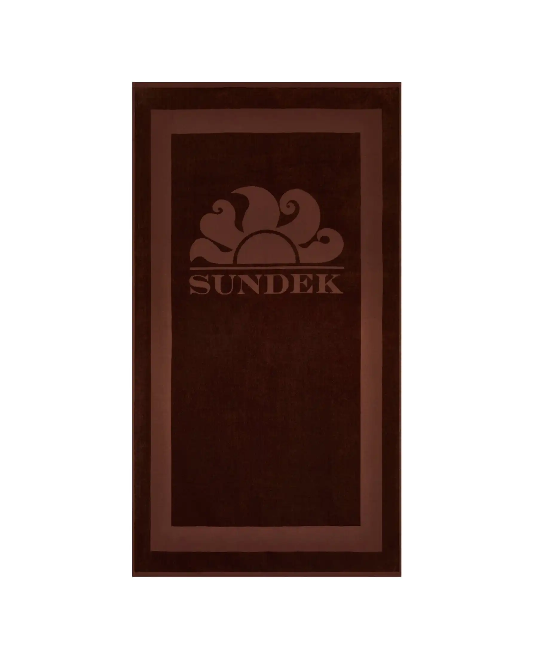 SUNDEK TELO MARE WILI JACQUARD MARRONE