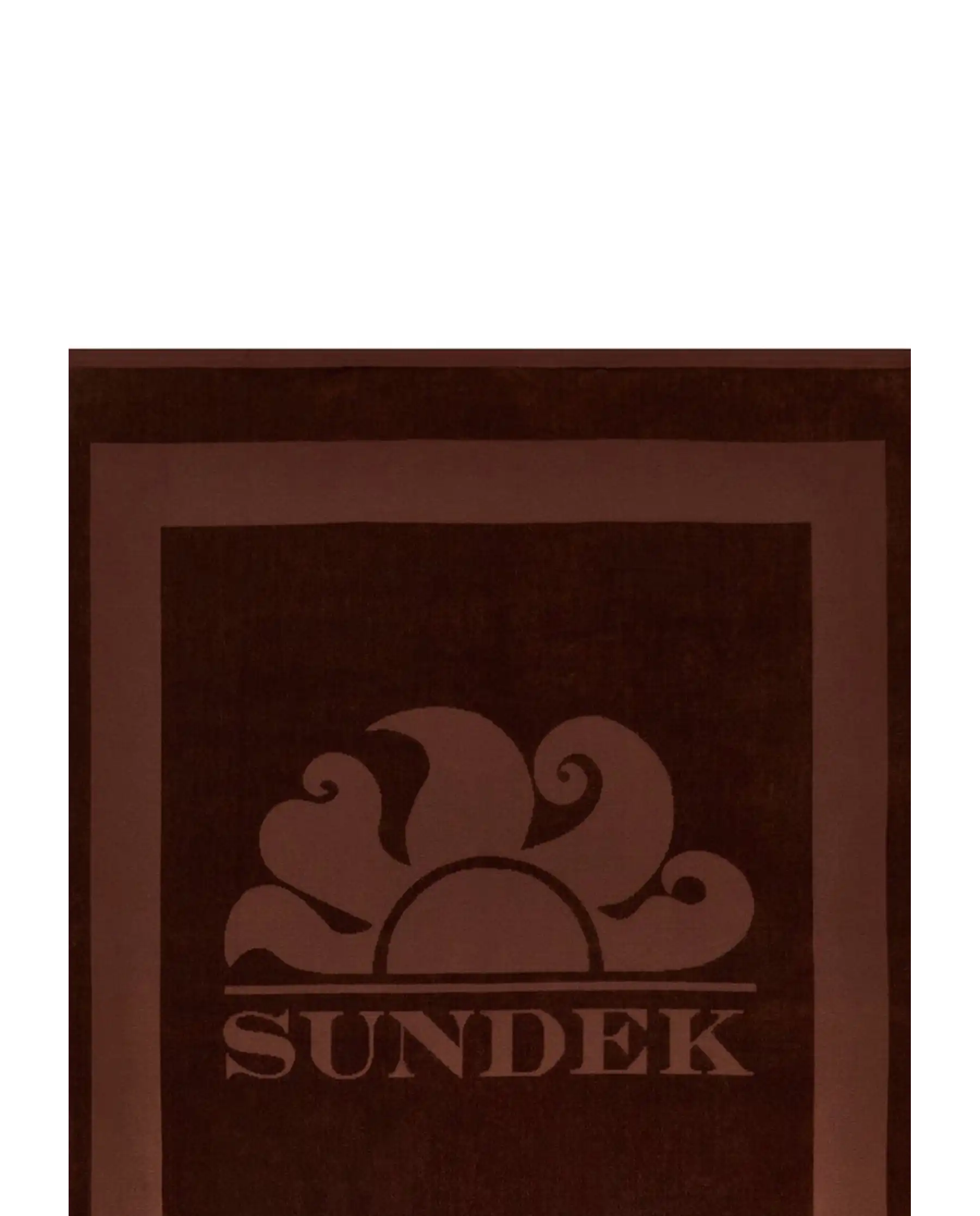 SUNDEK TELO MARE WILI JACQUARD MARRONE