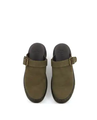 DR. MARTENS SABOT BROOKLINE MULE VERDE