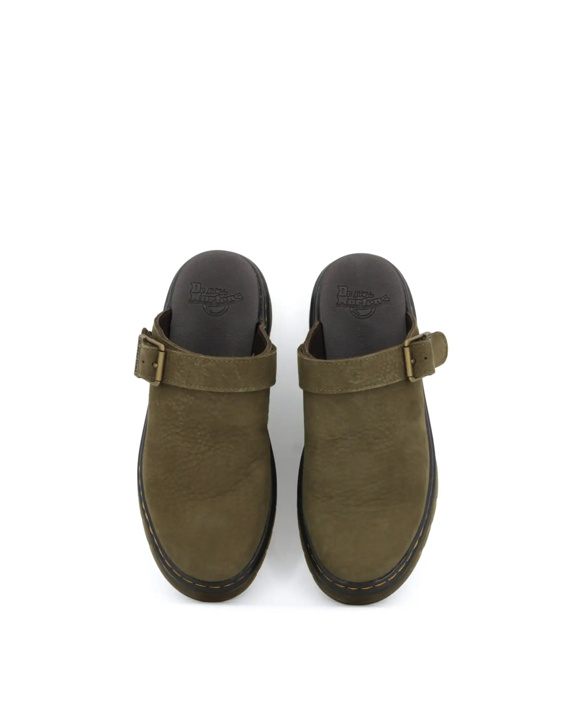 DR. MARTENS SABOT BROOKLINE MULE VERDE