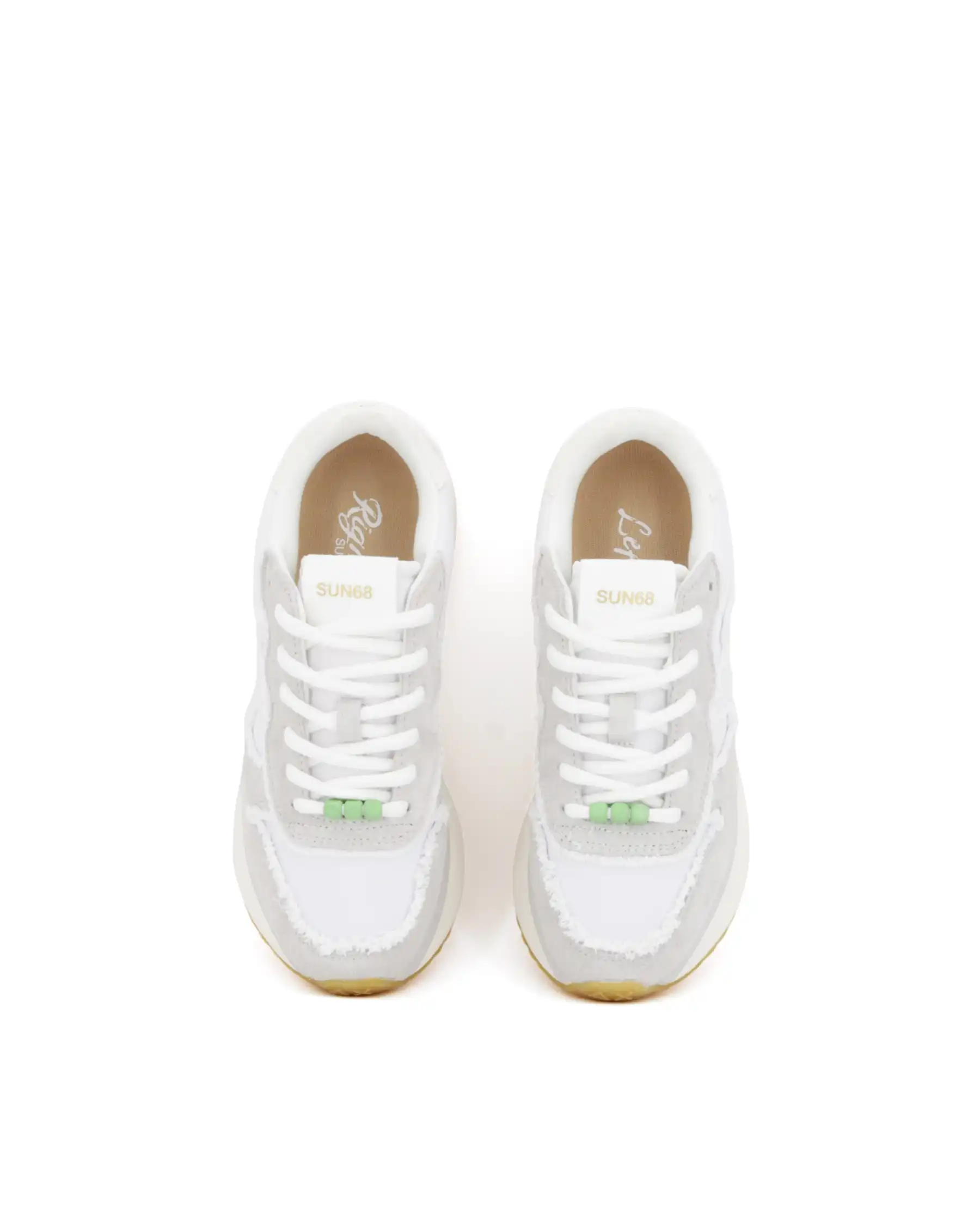 SUN 68 SNEAKERS BIG STARGIRL BIANCO