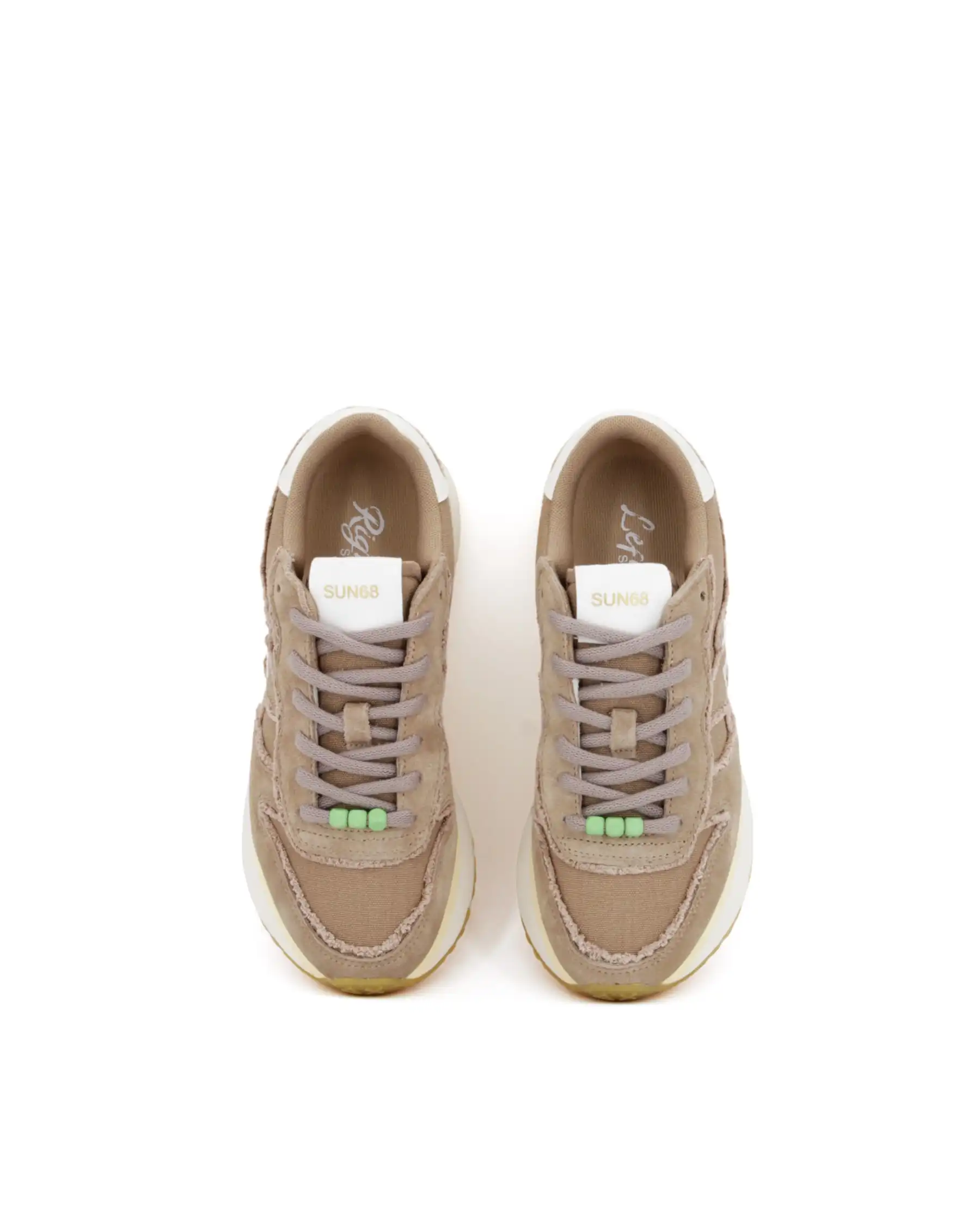 SUN 68 SNEAKERS BIG STARGIRL CAMMELLO