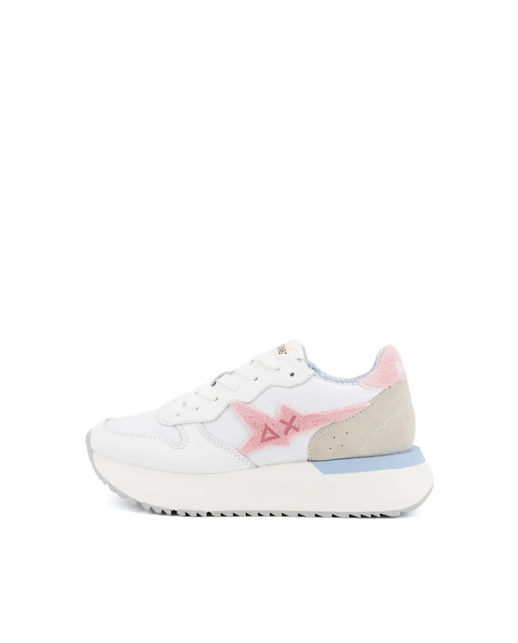 SUN 68 SNEAKERS BIG STARGIRL SPONGE BIANCO
