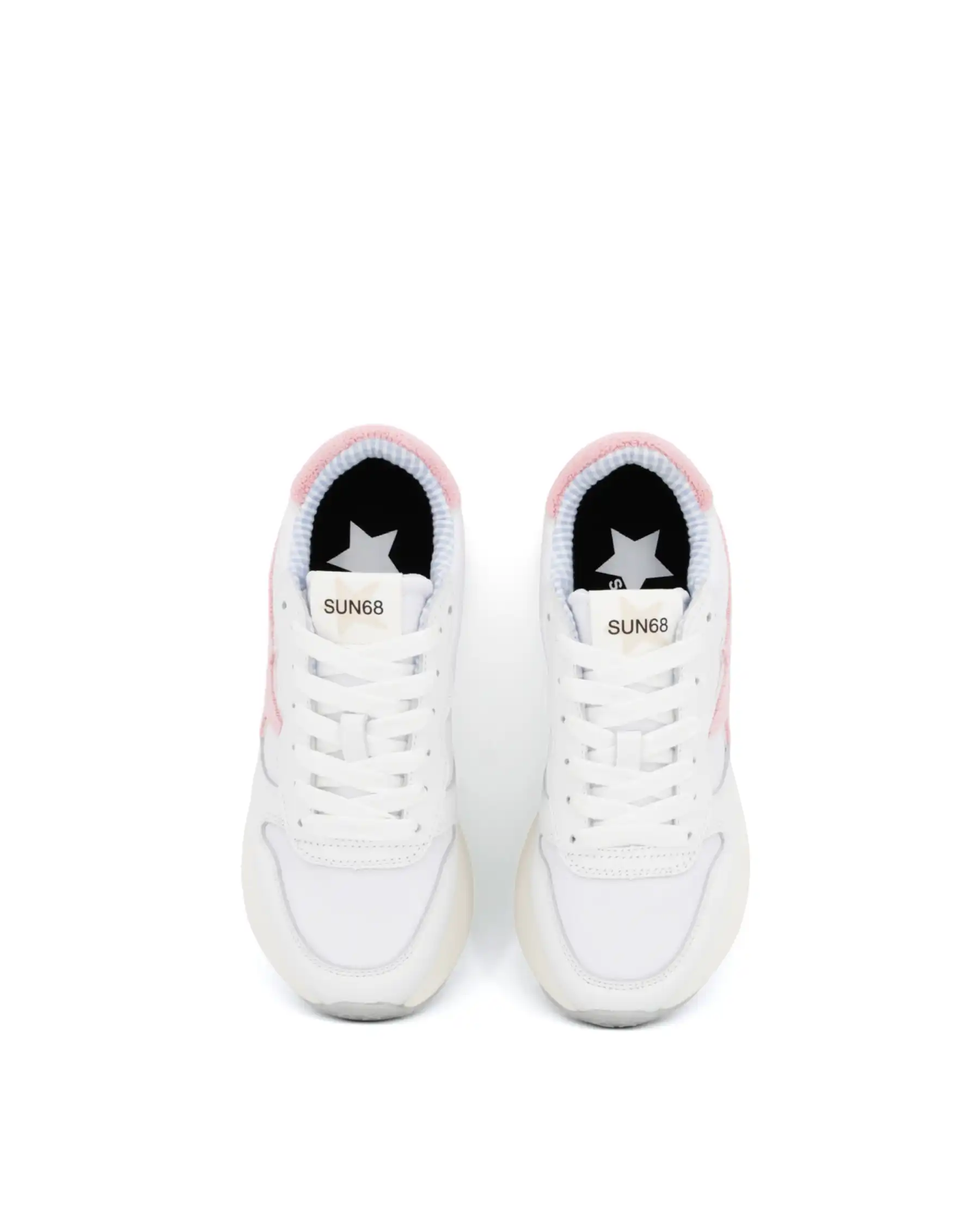 SUN 68 SNEAKERS BIG STARGIRL SPONGE BIANCO