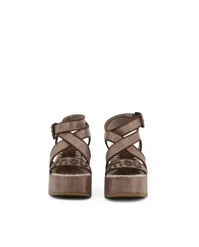 MOU SANDALI LACE-UP MARRONE