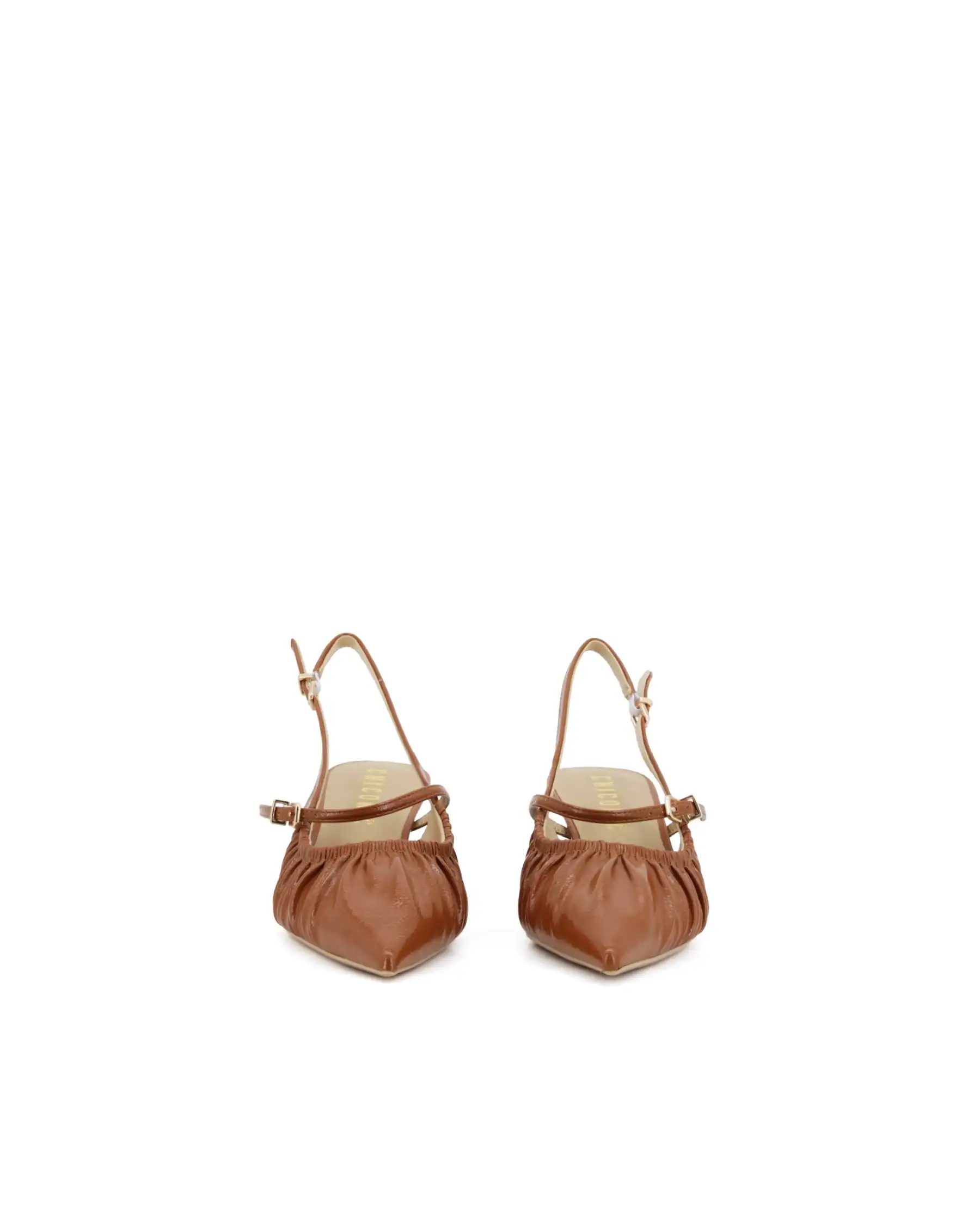 CHICONIC SLING BACK CUOIO