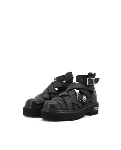 CULT SANDALI SLASH NERO