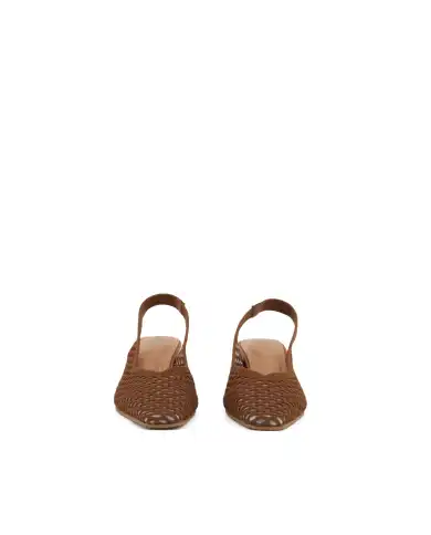 MISS ELASTIC SLING BACK NEW PARIS MARRONE