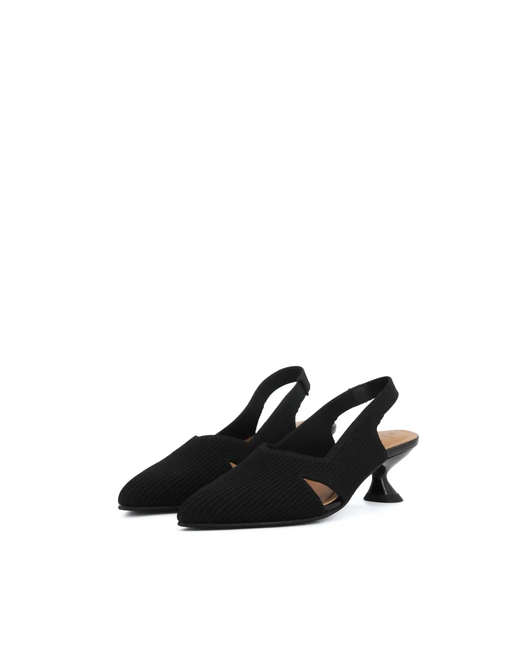 MISS ELASTIC SLING BACK REINE NERO