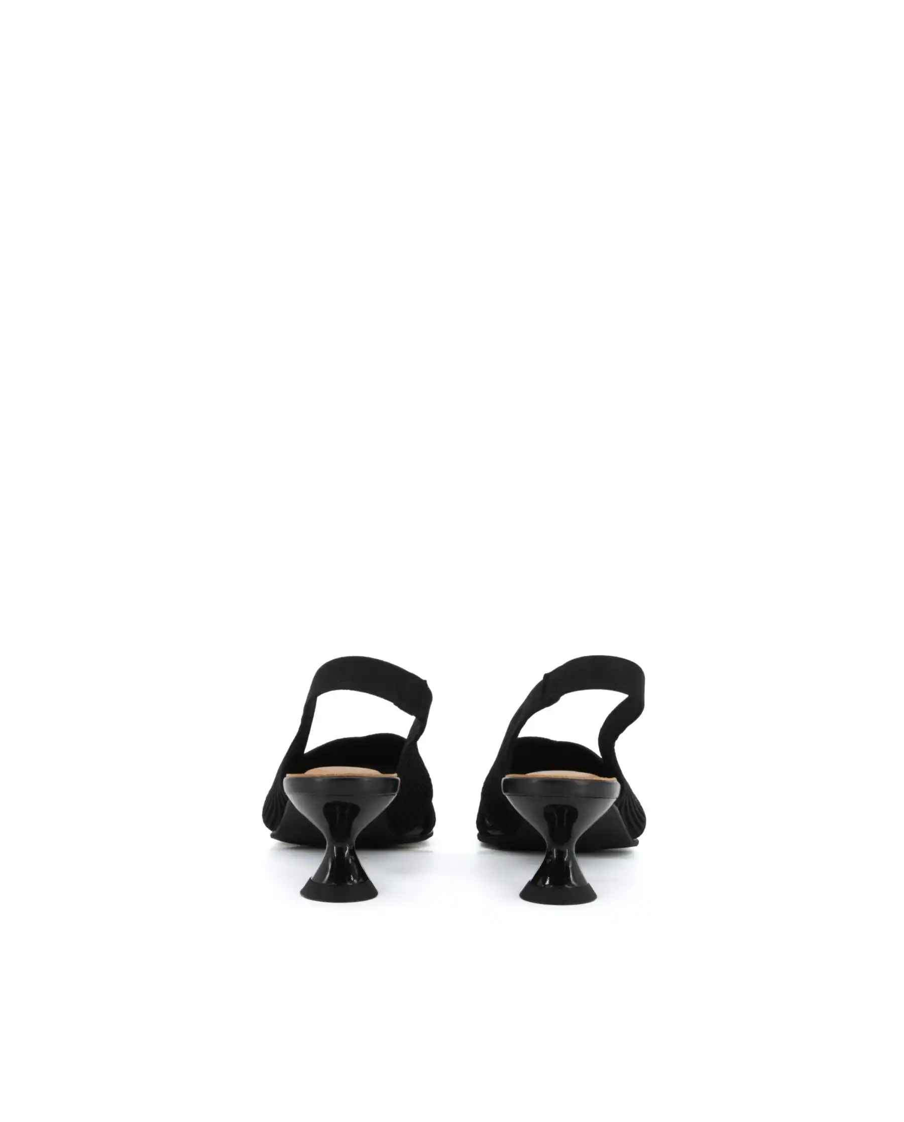 MISS ELASTIC SLING BACK REINE NERO
