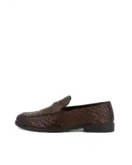 GUARDIANI MOCASSINI ELIO WOVEN MARRONE