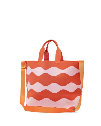 BLAUER BORSA BASKET ARANCIONE