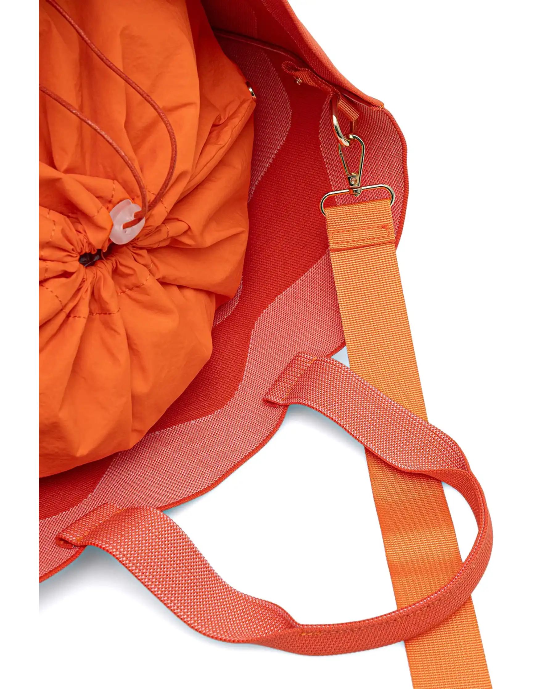 BLAUER BORSA BASKET ARANCIONE