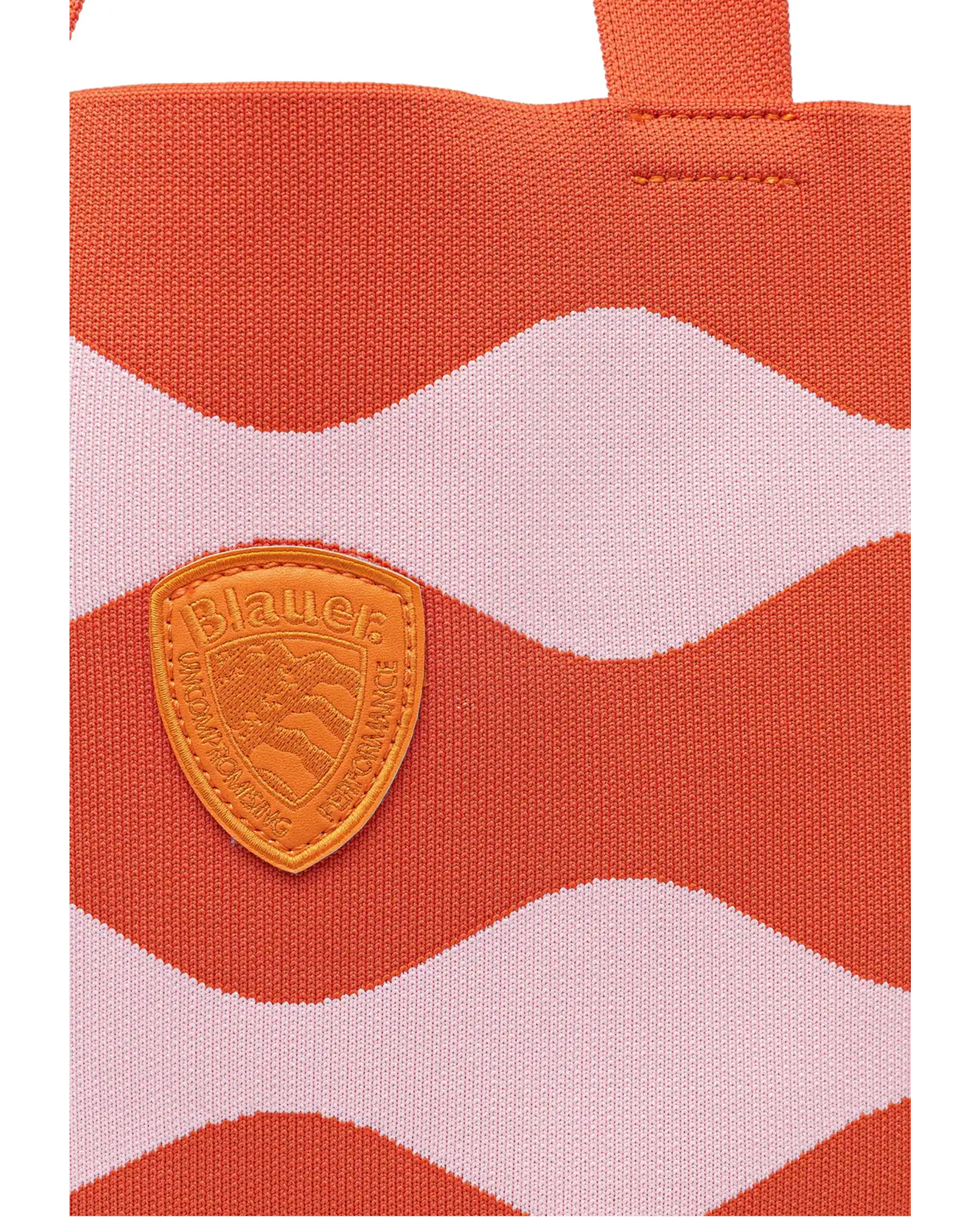 BLAUER BORSA BASKET ARANCIONE