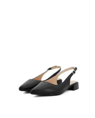 CLAUD•V SLING BACK NERO