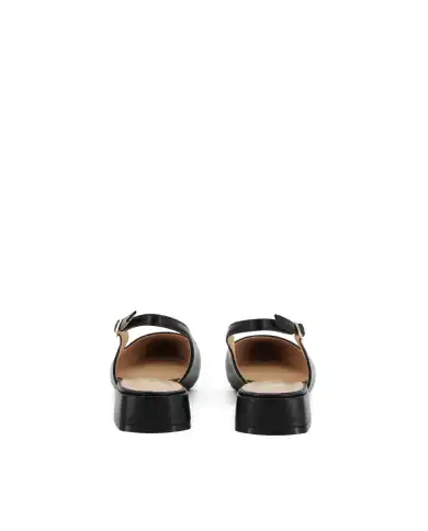 CLAUD•V SLING BACK NERO
