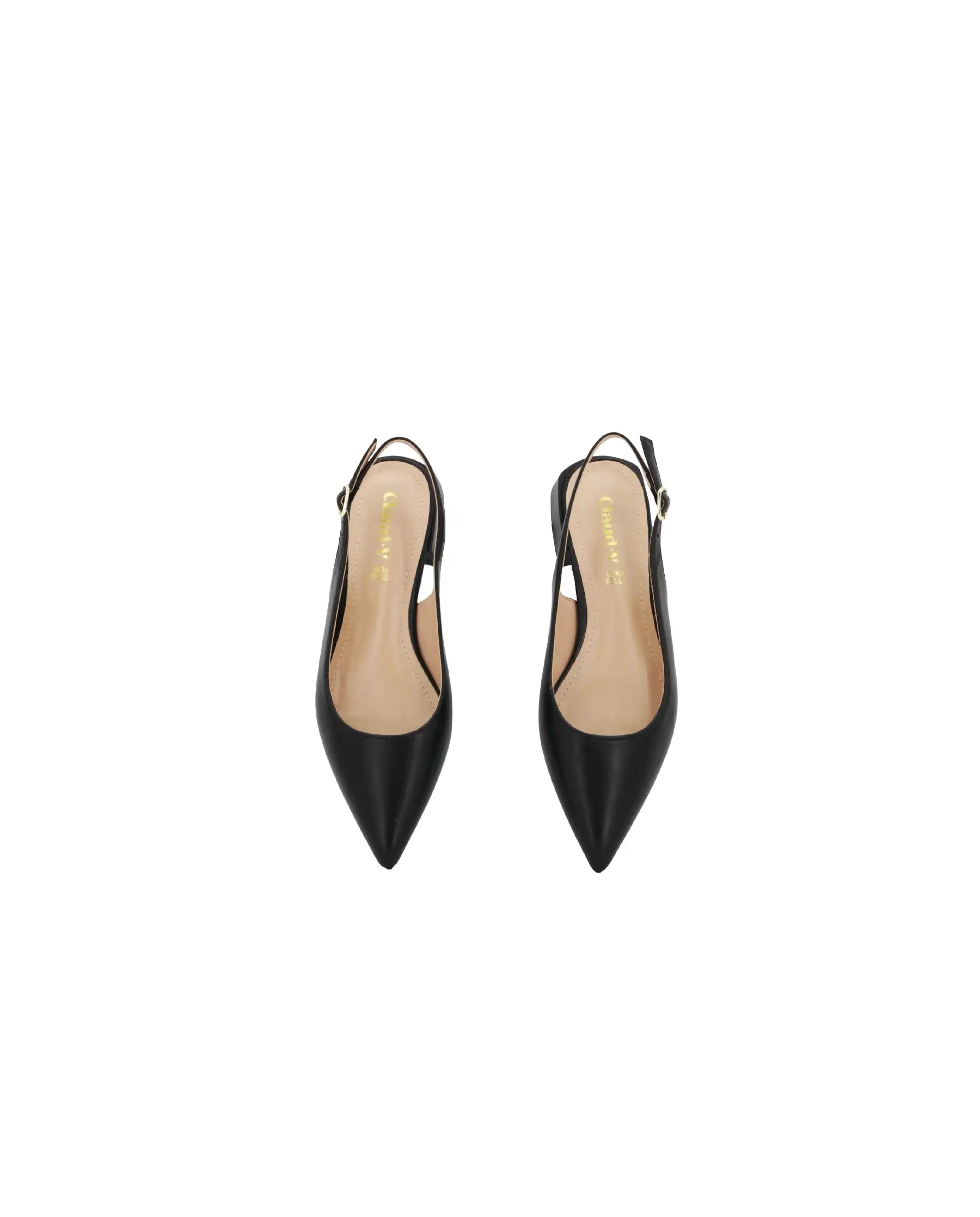 CLAUD•V SLING BACK NERO
