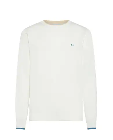 SUN 68 MAGLIONE SWEATER NECK DOUBLE PANNA