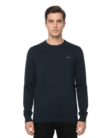 SUN 68 MAGLIONE LIGHT SPECIAL DYED BLU