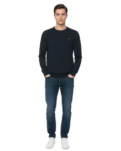 SUN 68 MAGLIONE LIGHT SPECIAL DYED BLU