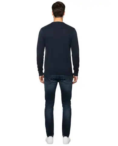 SUN 68 MAGLIONE LIGHT SPECIAL DYED BLU
