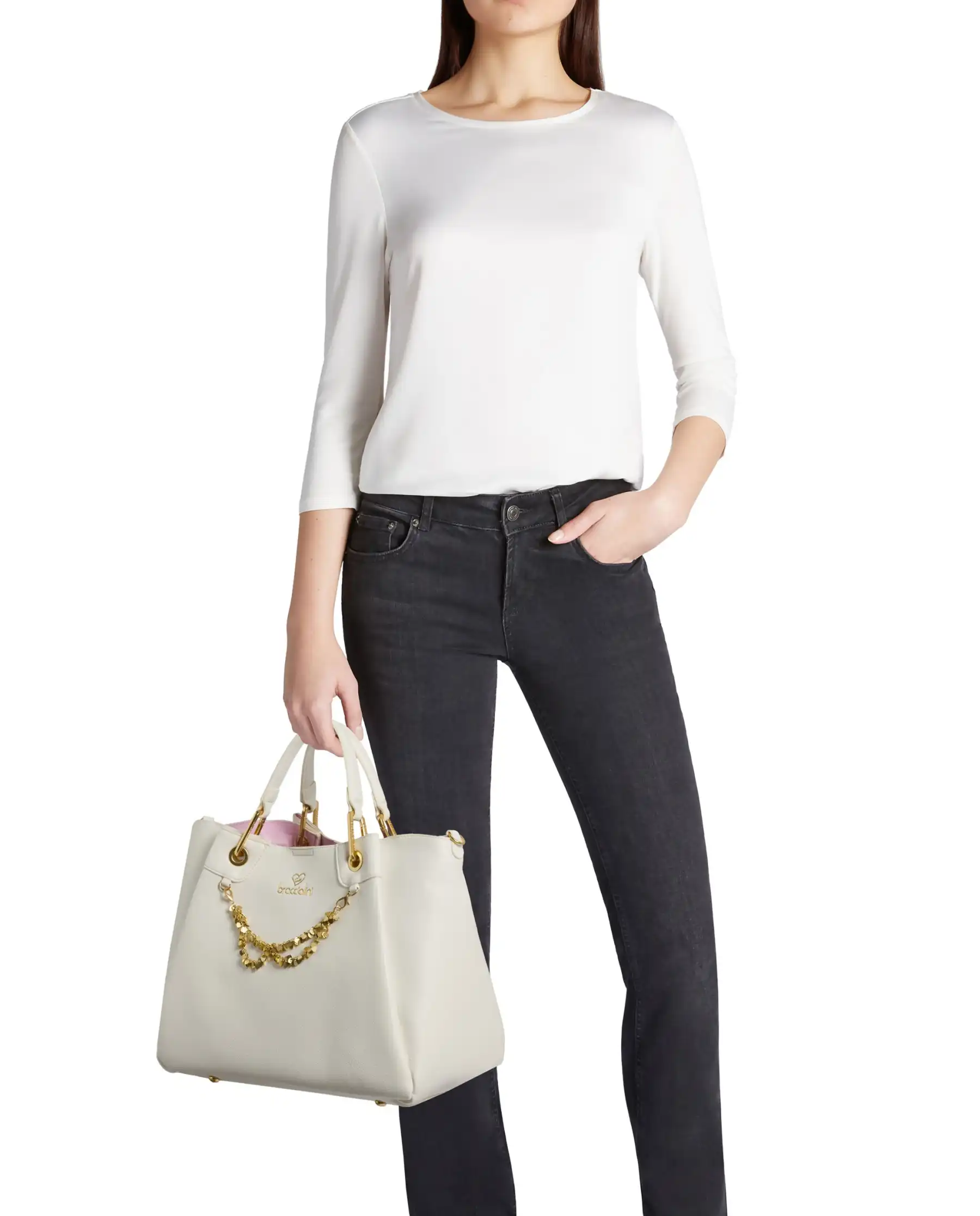 BRACCIALINI BORSA AMY BIANCO
