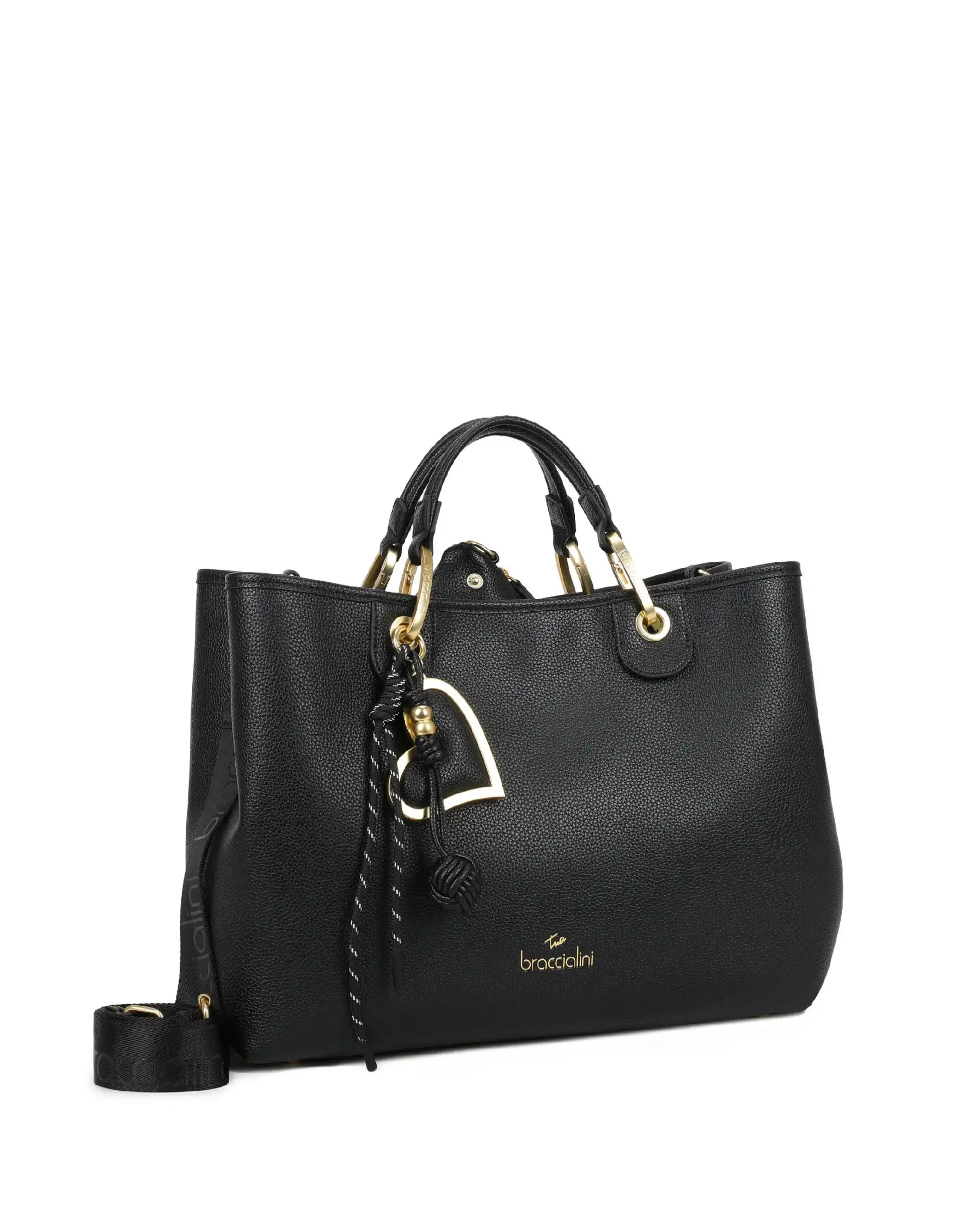 BRACCIALINI BORSA BETH NERO