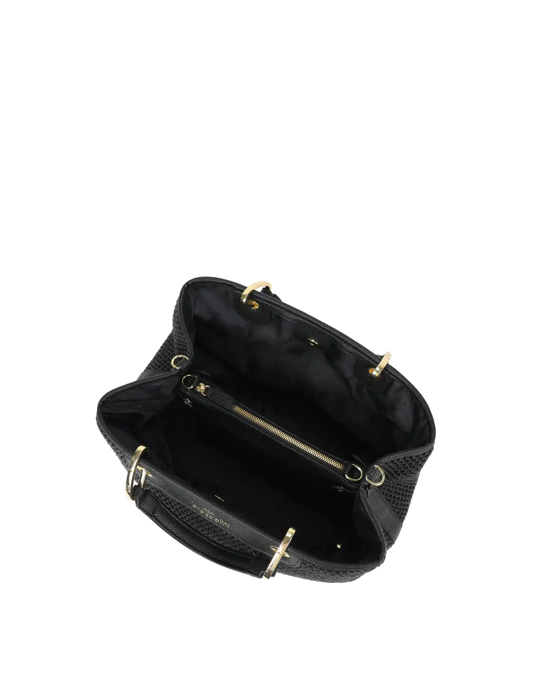 BRACCIALINI BORSA BETH TRICOT NERO