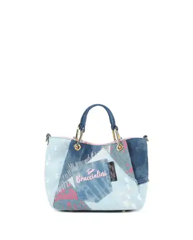 BRACCIALINI BORSA AMY JEANS BLU