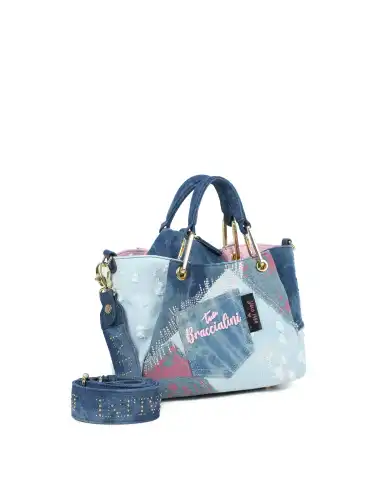 BRACCIALINI BORSA AMY JEANS BLU