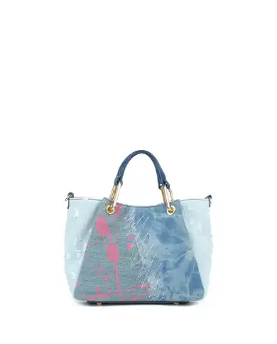 BRACCIALINI BORSA AMY JEANS BLU