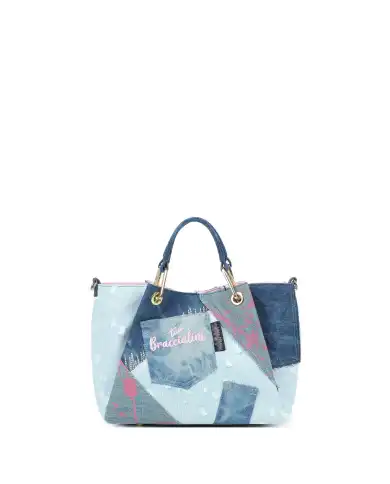 BRACCIALINI BORSA AMY JEANS BLU