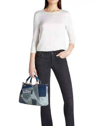 BRACCIALINI BORSA AMY JEANS BLU