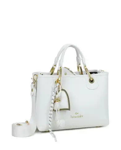 BRACCIALINI BORSA BETH BIANCO