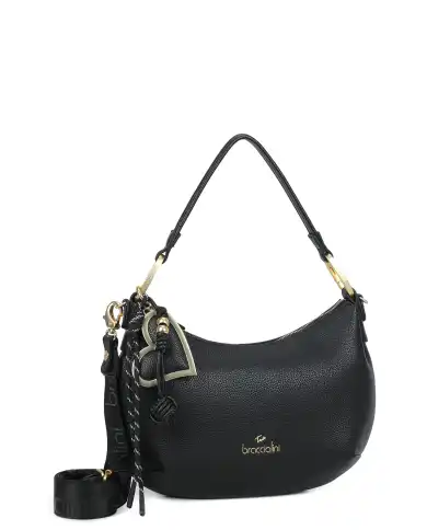 BRACCIALINI BORSA BETH NERO