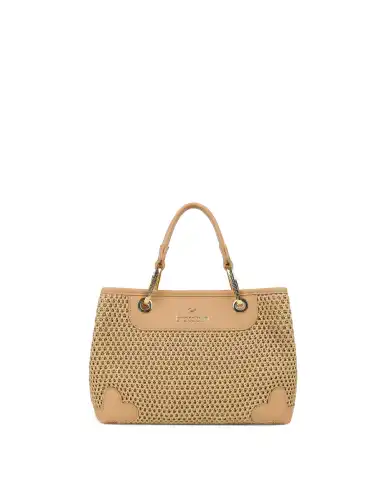 BRACCIALINI BORSA BETH TRICOT CAMMELLO