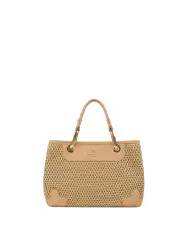 BRACCIALINI BORSA BETH TRICOT CAMMELLO