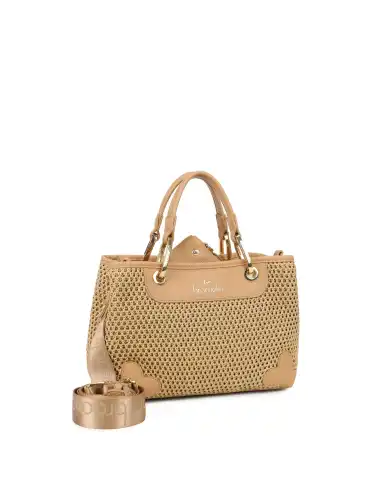 BRACCIALINI BORSA BETH TRICOT CAMMELLO