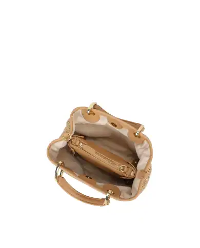 BRACCIALINI BORSA BETH TRICOT CAMMELLO